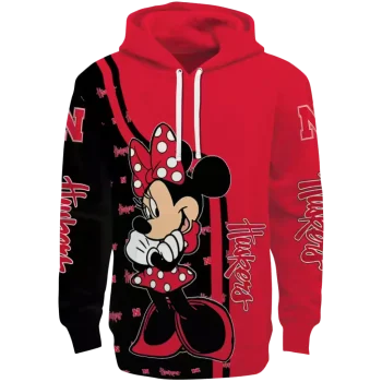 nebraska cornhuskers minnie mouse red hoodie best selling
