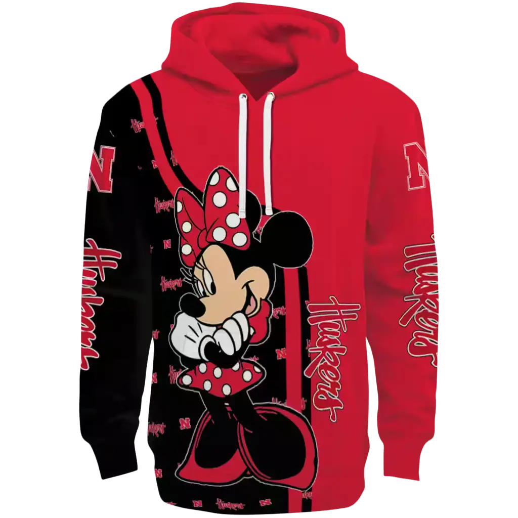 nebraska cornhuskers minnie mouse red hoodie best selling nebraska cornhuskers minnie mouse red hoodie best selling