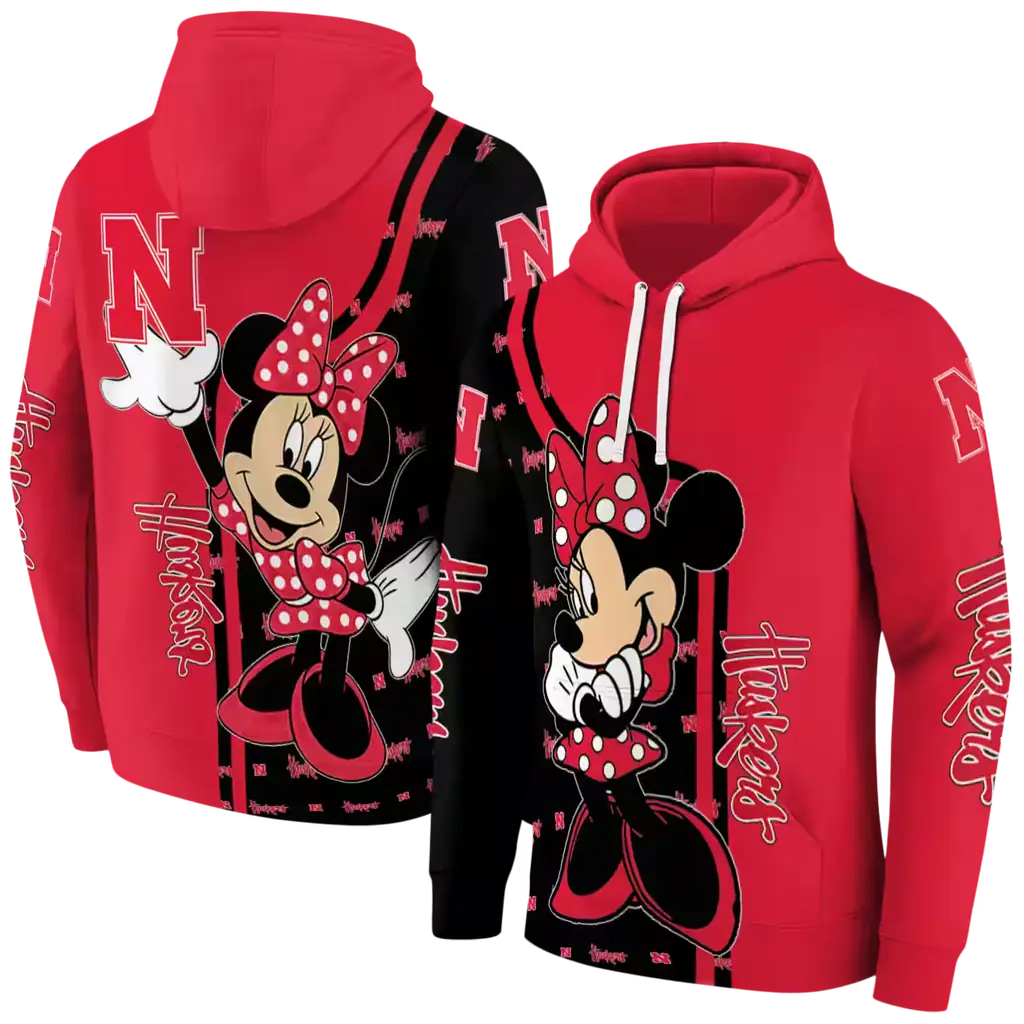nebraska cornhuskers minnie mouse red hoodie fashion forward nebraska cornhuskers minnie mouse red hoodie fashion forward
