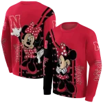 nebraska cornhuskers minnie mouse red hoodie best selling