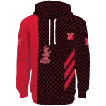 nebraska cornhuskers monogram pattern red hoodie best selling