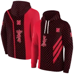 nebraska cornhuskers monogram pattern red hoodie best selling