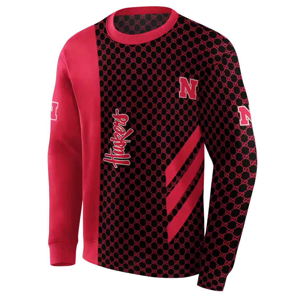 nebraska cornhuskers monogram pattern red hoodie new arrival nebraska cornhuskers monogram pattern red hoodie new arrival