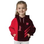 nebraska cornhuskers monogram pattern red hoodie best selling
