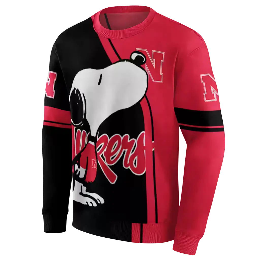 nebraska cornhuskers playful snoopy red hoodie new arrival nebraska cornhuskers playful snoopy red hoodie new arrival