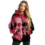 nebraska cornhuskers skull motif red black hoodie best selling