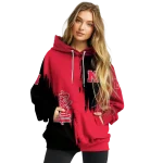 nebraska cornhuskers splatter effect red hoodie best selling