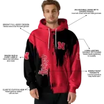 nebraska cornhuskers splatter effect red hoodie best selling