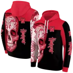 nebraska cornhuskers sugar skull red black hoodie best selling