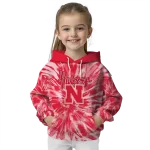 nebraska cornhuskers tie dye pattern red hoodie best selling