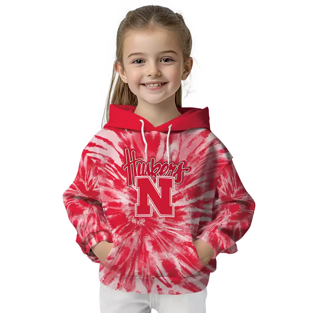 nebraska cornhuskers tie dye pattern red hoodie top rated nebraska cornhuskers tie dye pattern red hoodie top rated