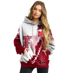 nebraska cornhuskers triangular pattern red white hoodie best selling