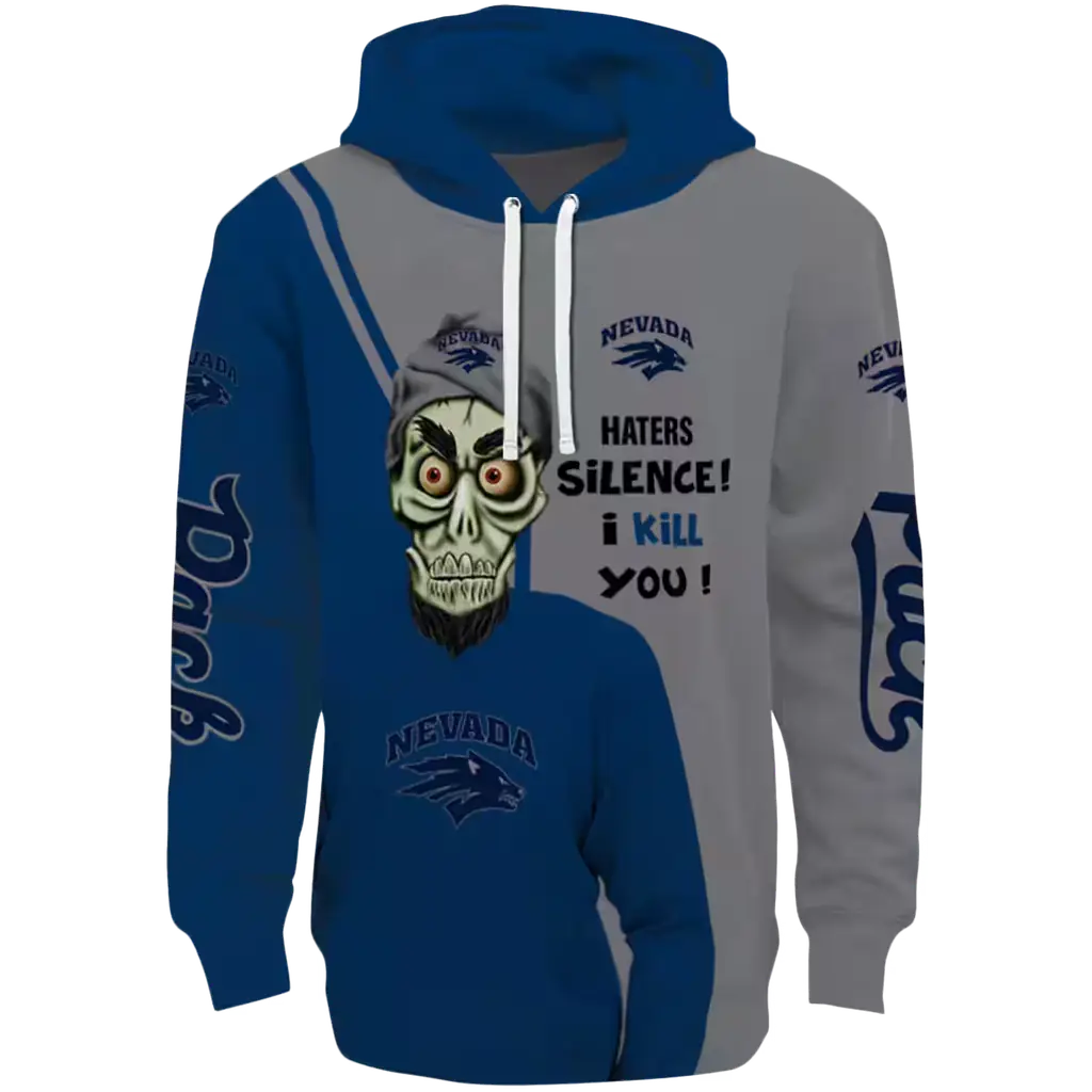 nevada wolf pack achmed skull blue hoodie best selling nevada wolf pack achmed skull blue hoodie best selling
