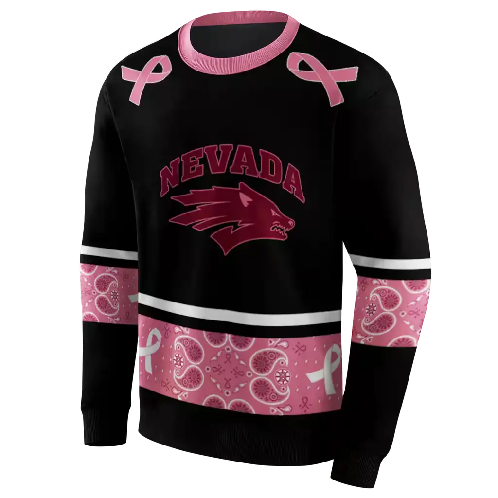 nevada wolf pack awareness ribbon black pink hoodie new arrival nevada wolf pack awareness ribbon black pink hoodie new arrival