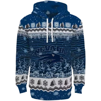nevada wolf pack christmas trees blue hoodie best selling