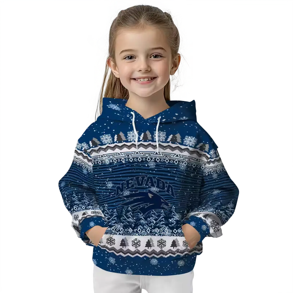 nevada wolf pack christmas trees blue hoodie top rated nevada wolf pack christmas trees blue hoodie top rated