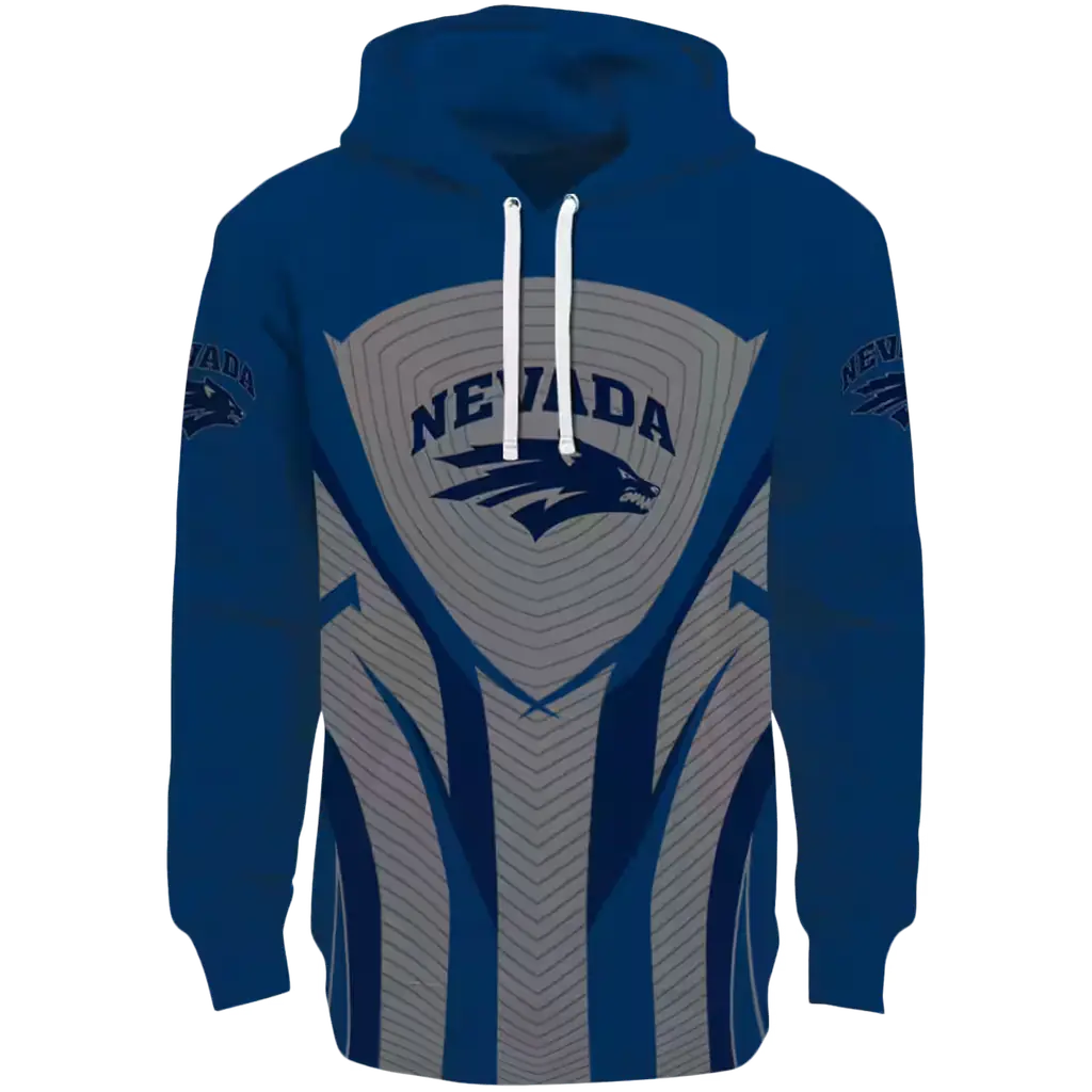 nevada wolf pack concentric lines blue black hoodie best selling nevada wolf pack concentric lines blue black hoodie best selling