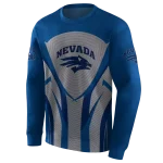 nevada wolf pack concentric lines blue black hoodie best selling