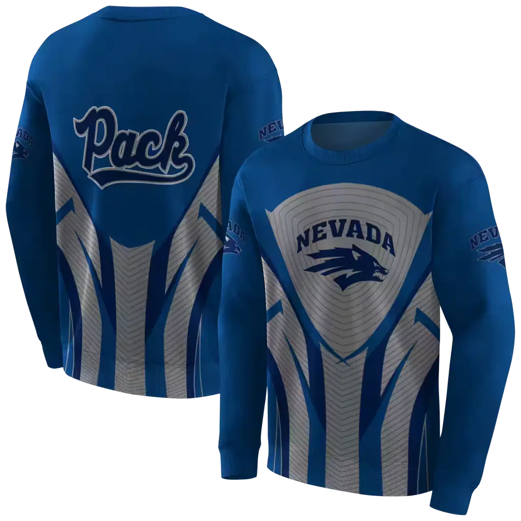 nevada wolf pack concentric lines blue black hoodie premium grade nevada wolf pack concentric lines blue black hoodie premium grade