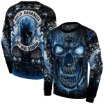 nevada wolf pack demonic skull blue black hoodie best selling