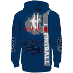 nevada wolf pack football heartbeat blue hoodie best selling