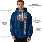 nevada wolf pack football heartbeat blue hoodie best selling
