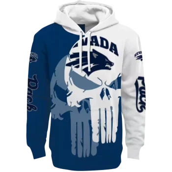nevada wolf pack graphic punisher blue white hoodie best selling