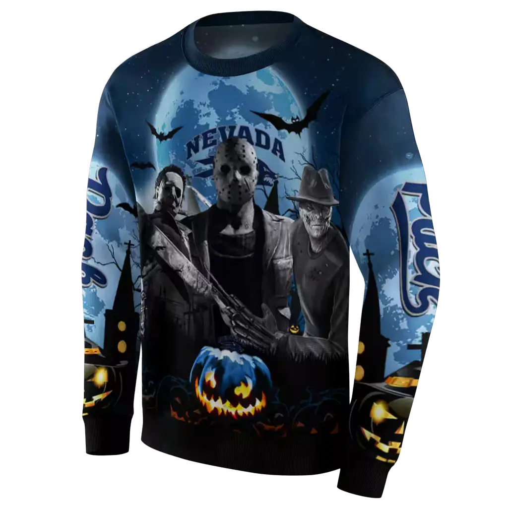 nevada wolf pack halloween vibes blue black hoodie new arrival nevada wolf pack halloween vibes blue black hoodie new arrival