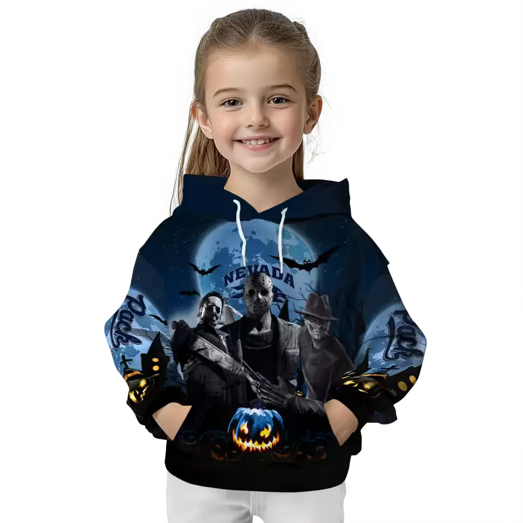 nevada wolf pack halloween vibes blue black hoodie top rated nevada wolf pack halloween vibes blue black hoodie top rated