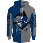 nevada wolf pack heartbeat graphic blue hoodie best selling