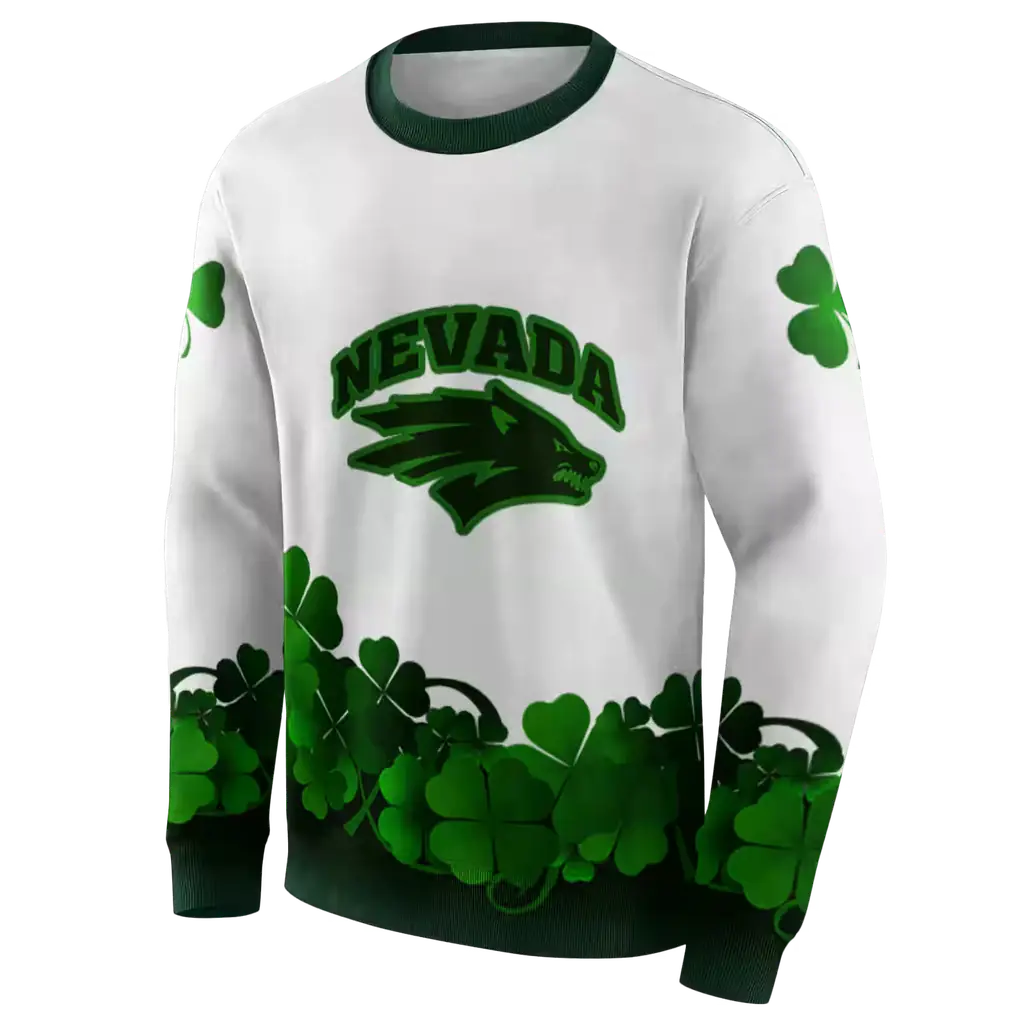 nevada wolf pack lucky motif white green hoodie new arrival nevada wolf pack lucky motif white green hoodie new arrival