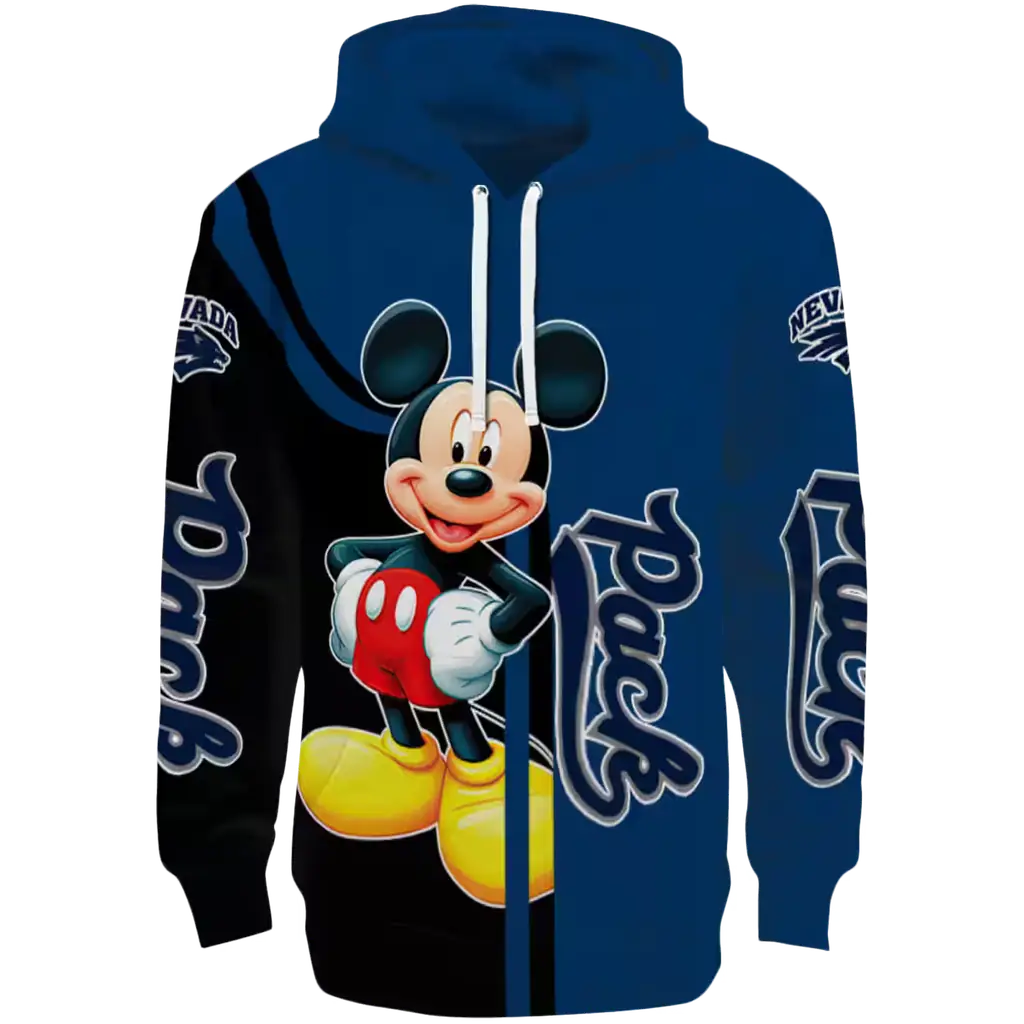 nevada wolf pack mickey mouse blue black hoodie best selling nevada wolf pack mickey mouse blue black hoodie best selling