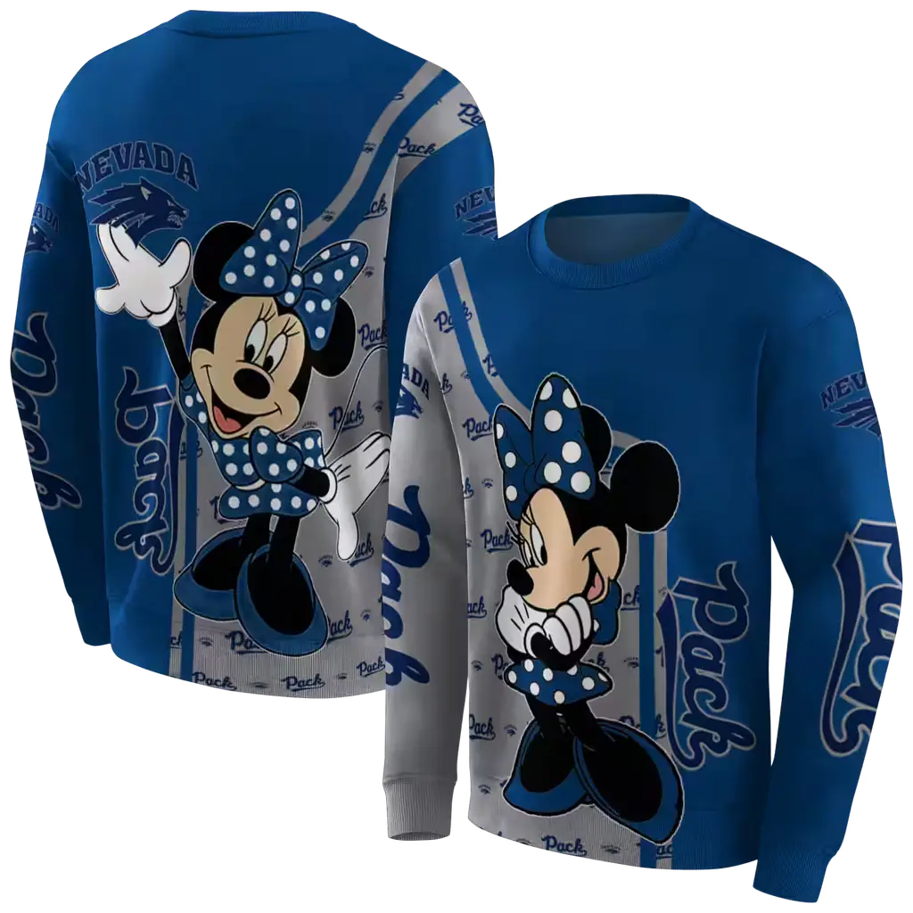nevada wolf pack minnie mouse blue hoodie premium grade nevada wolf pack minnie mouse blue hoodie premium grade