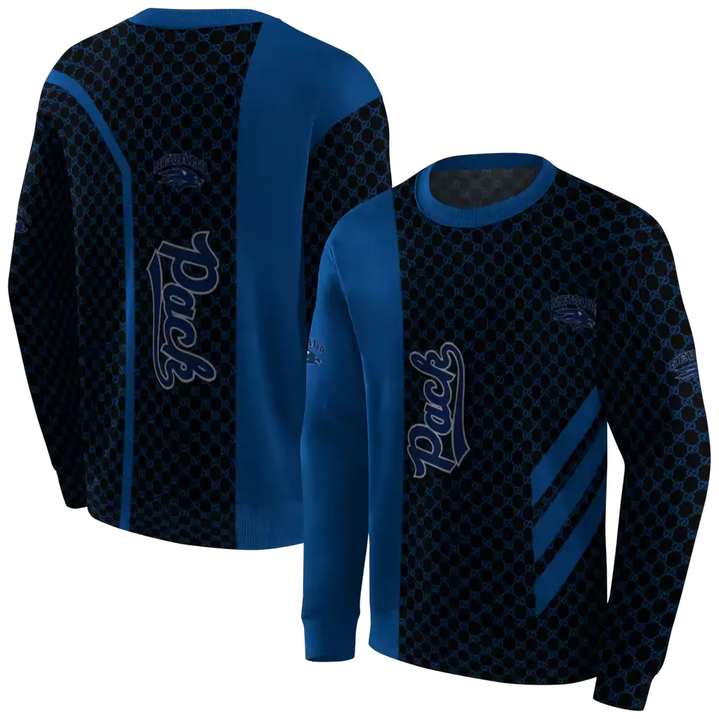 nevada wolf pack monogram pattern blue hoodie premium grade nevada wolf pack monogram pattern blue hoodie premium grade