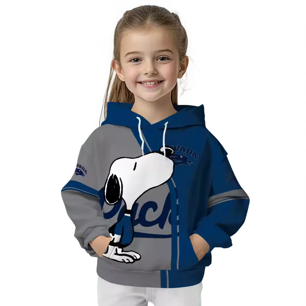nevada wolf pack playful snoopy blue hoodie top rated nevada wolf pack playful snoopy blue hoodie top rated