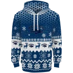 nevada wolf pack reindeer motif blue hoodie best selling
