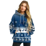 nevada wolf pack reindeer motif blue hoodie best selling