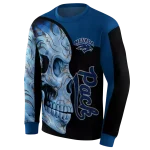 nevada wolf pack skull motif blue black hoodie best selling