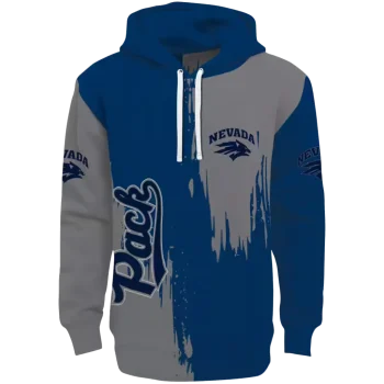 nevada wolf pack splatter effect blue hoodie best selling