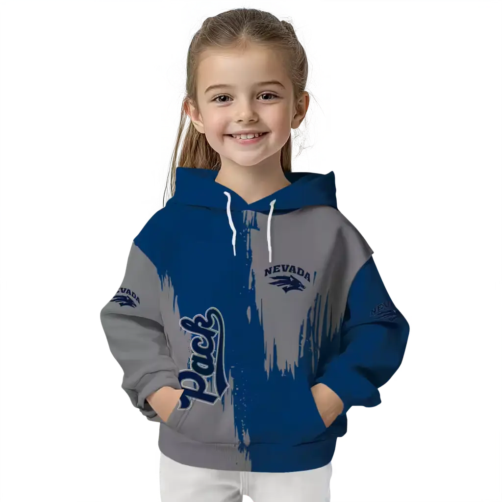 nevada wolf pack splatter effect blue hoodie top rated nevada wolf pack splatter effect blue hoodie top rated
