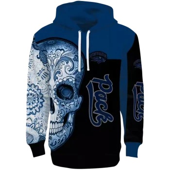 nevada wolf pack sugar skull blue black hoodie best selling