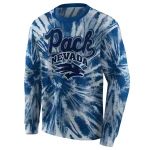 nevada wolf pack tie dye pattern blue hoodie best selling