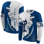 nevada wolf pack triangular pattern blue white hoodie best selling
