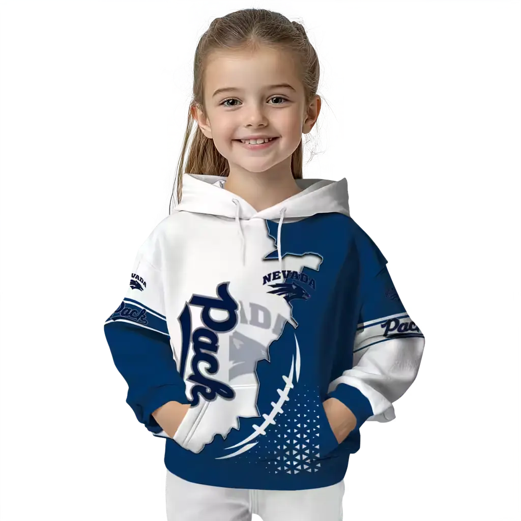 nevada wolf pack triangular pattern blue white hoodie top rated nevada wolf pack triangular pattern blue white hoodie top rated