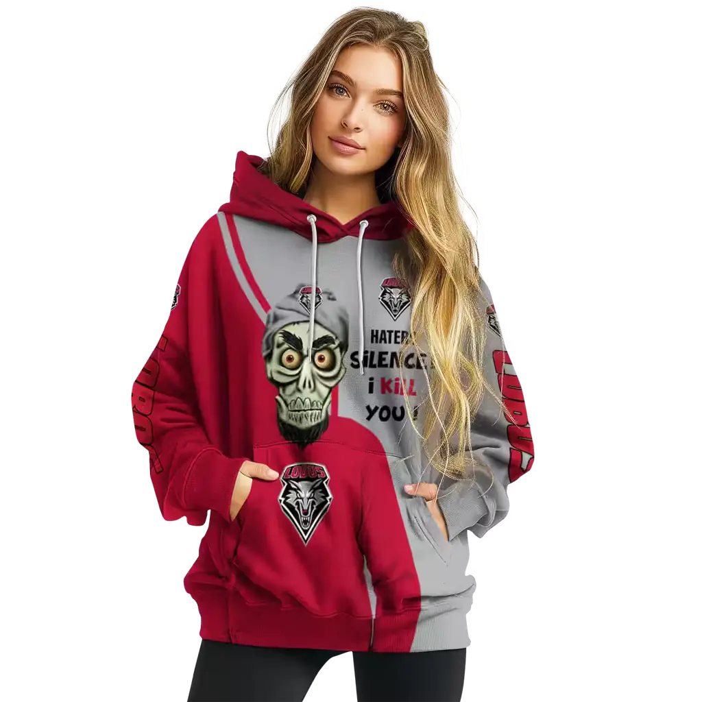 new mexico lobos achmed skull red hoodie high quality new mexico lobos achmed skull red hoodie high quality