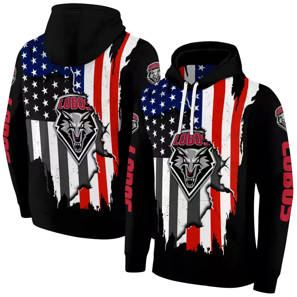 new mexico lobos american pride black hoodie fashion forward new mexico lobos american pride black hoodie fashion forward