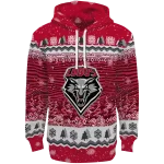new mexico lobos christmas trees red hoodie best selling