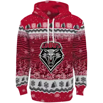 new mexico lobos christmas trees red hoodie best selling