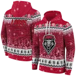 new mexico lobos christmas trees red hoodie best selling