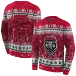 new mexico lobos christmas trees red hoodie best selling